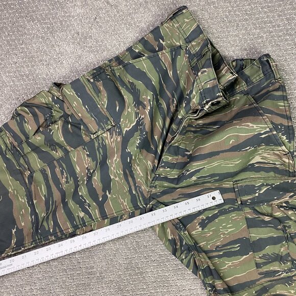 US Army Tiger Stripe Pants Men's Medium Camo Military Rothco BDU Cargo - Picture 15 of 16